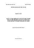 Luận văn Thạc sĩ Quản lý đô thị và công trình: Quản lý hạ tầng kỹ thuật Khu dân cư đô thị Hòn Cặp Xe tại xã Hạ Long huyện Vân Đồn tỉnh Quảng Ninh