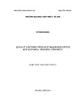 Luận văn Thạc sĩ Quản lý đô thị và công trình: Quản lý xây dựng theo quy hoạch khu đô thị mới Xuân Hòa, Phúc Yên, Vĩnh Phúc