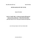 Luận văn Thạc sĩ Quản lý đô thị và công trình: Quản lý kiến trúc cảnh quan Khu đô thị T&T - Phường Khai Quang, Liên Bảo-Vĩnh Yên - Vĩnh Phúc