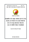 Luận văn Thạc sĩ Y học: Nghiên cứu độc tính cấp và tác dụng an thần của bài thuốc Kỷ cúc địa hoàng thang gia vị trên thực nghiệm