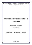 Tóm tắt Luận án Tiến sĩ Văn hóa học: Thầy cúng trong cộng đồng người Dao Đỏ ở Tuyên Quang