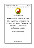 Luận văn Thạc sĩ Y học: Đánh giá khả năng gây kích ứng da và tác dụng điều trị vết thương bỏng của chế phẩm Dầu dừa Lão nhà quê trên thực nghiệm