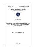 Luận án Tiến sĩ Hóa vô cơ: Tổng hợp vật liệu nanocomposite trên cơ sở CeO2 và ứng dụng chống tia UV của lớp phủ polyurethane