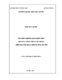 Luận văn Thạc sĩ Kiến trúc: Tổ chức không gian kiến trúc dịch vụ công cộng tập trung trên địa bàn quận Hoàng Mai, Hà Nội