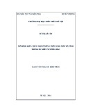 Luận văn Thạc sĩ Kiến trúc: Mô hình kiến trúc nhà ở nông thôn cho một số tỉnh trung du miền núi phía Bắc