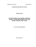 Luận văn Thạc sĩ Kiến trúc: Tổ chức không gian trường mầm non trong các khu đô thị mới tại Hà Nội hướng tới kiến trúc xanh