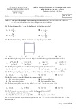 Đề thi học kì 1 môn Toán lớp 10 năm 2024-2025 - Trường THPT Nguyễn Văn Cừ, Quảng Nam