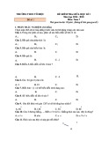 Đề thi học kì 1 môn Toán lớp 7 năm 2024-2025 có đáp án - Trường THCS Tô Hiệu
