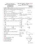Đề thi học kì 1 môn Toán lớp 9 năm 2024-2025 - Trường THCS Võ Như Hưng, Điện Bàn