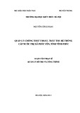 Luận văn Thạc sĩ Quản lý đô thị và công trình: Quản lý chống thất thoát, thất thu hệ thống cấp nước thị xã Phúc Yên, tỉnh Vĩnh Phúc