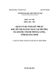 Luận văn Thạc sĩ Quản lý đô thị và công trình: Quản lý hạ tầng kỹ thuật khu đô thị ngành than tại phường Hà Khánh, thành phố Hạ Long, tỉnh Quảng Ninh