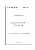 Luận văn Thạc sĩ Quản lý đô thị và công trình: Quản lý kiến trúc cảnh quan khu đô thị Việt Hưng quận Long Biên thành phố Hà Nội