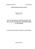 Luận văn Thạc sĩ Quản lý đô thị và công trình: Quản lý hệ thống giao thông khu phức hợp Tân Cảng Sài Gòn, phường 22, quận Bình Thạnh, TP. Hồ Chí Minh