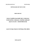 Luận văn Thạc sĩ Quản lý đô thị và công trình: Quản lý không gian kiến trúc cảnh quan tuyến đường Vành đai II - phường Nghĩa Đô - quận Cầu Giấy - thành phố Hà Nội