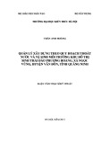 Luận văn Thạc sĩ Quản lý đô thị và công trình: Quản lý xây dựng theo quy hoạch thoát nước và vệ sinh môi trường Khu đô thị sinh thái đảo Phượng Hoàng xã Ngọc Vừng, huyện Vân Đồn, tỉnh Quảng Ninh