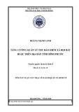 Tóm tắt Luận văn Thạc sĩ Quản lý kinh tế: Tăng cường quản lý thu bảo hiểm xã hội bắt buộc trên địa bàn tỉnh Bình Phước