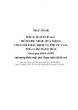 Mẫu số 6B: Báo cáo đánh giá hồ sơ dự thầu qua mạng cho gói thầu dịch vụ phi tư vấn, mua sắm hàng hóa (theo quy trình số 02; phương thức một giai đoạn một túi hồ sơ)