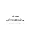 Mẫu số 6B: Hồ sơ mời quan tâm dịch vụ tư vấn qua mạng (Ban hành kèm theo Thông tư số 01/2024/TT-BKHĐT)