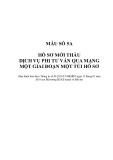 Mẫu số 5A: Hồ sơ mời thầu dịch vụ phi tư vấn qua mạng một giai đoạn một túi hồ sơ (Ban hành kèm theo Thông tư số 01/2024/TT-BKHĐT)