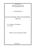 Tóm tắt Luận án Tiến sĩ Luật học: Bào chữa bắt buộc trong tố tụng hình sự Việt Nam