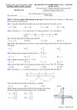 Đề thi thử tốt nghiệp THPT môn Toán năm 2025 có đáp án - Trường THPT Lương Tài Số 2, Bắc Ninh