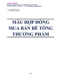 Mẫu Hợp đồng mua bán bê tông thương phẩm