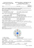 Đề thi học kì 1 môn Hóa học lớp 10 năm 2024-2025 - Trường THPT Nguyễn Trãi, Quảng Nam