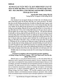 Đánh giá sự tuân thủ các quy định pháp luật về bảo vệ môi trường của Công ty Cổ phần Địa chất mỏ - TKV, phường Cẩm Thành, thành phố Cẩm Phả, tỉnh Quảng Ninh