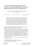 Các nhân tố ảnh hưởng đến ý định nghiên cứu khoa học của sinh viên ngành Kế toán - Kiểm toán: Nghiên cứu điển hình tại Học viện Ngân hàng