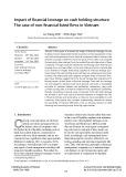 Impact of financial leverage on cash holding structure: The case of non-financial listed firms in Vietnam