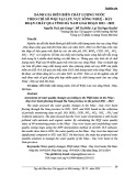 Đánh giá diễn biến chất lượng nước theo chỉ số WQI tại lưu vực sông Nhuệ - Đáy đoạn chảy qua tỉnh Hà Nam giai đoạn 2021-2023