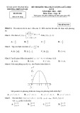 Đề thi giữa học kì 2 môn Toán lớp 10 năm 2024-2025 có đáp án - Trường THPT Lê Lợi, Thanh Hóa