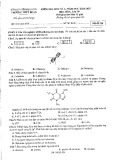 Đề thi học kì 1 môn Hóa học lớp 10 năm 2024-2025 - Trường THPT Dĩ An