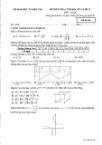 Đề thi học kì 1 môn Toán lớp 12 năm 2024-2025 - Sở GD&ĐT Bình Dương