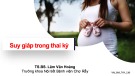 Bài giảng Suy giáp trong thai kỳ - TS.BS. Lâm Văn Hoàng