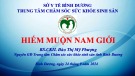 Bài giảng Hiếm muộn nam giới - BS.CKII. Đào Thị Mỹ Phượng