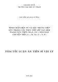 Tóm tắt Luận án Tiến sĩ Vật lý: Tính chất điện tử và các đặc trưng tiếp xúc trong cấu trúc xếp lớp van der Waals dựa trên MA2Z4 (M = kim loại chuyển tiếp; A = Si, Ge; Z = N, P)