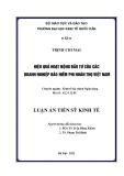 Luận án Tiến sĩ Kinh tế: Hiệu quả hoạt động đầu tư của các doanh nghiệp bảo hiểm phi nhân thọ Việt Nam