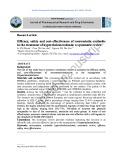 Hiệu lực, an toàn và chi phí-hiệu quả của rosuvastatin/ezetimibe trong điều trị tăng cholesterol máu: Nghiên cứu tổng quan hệ thống