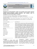 Simultaneous determination of four non paraben preservatives (benzyl alcohol, phenoxyethanol, sodium benzoate, and salicylic acid) in shampoos by an isocratic HPLC method