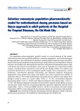 Lựa chọn mô hình dược động học quần thể của vancomycin ứng dụng trong hiệu chỉnh liều theo phương pháp Bayes trên bệnh nhân người lớn tại Bệnh viện Bệnh nhiệt đới TP. hồ chí Minh