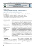 Formulation of tablets containing lyophilized powder to improve the stability of alpha-chymotrypsin