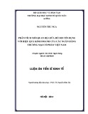 Luận án Tiến sĩ Kinh tế: Phân tích mối quan hệ giữa rủi ro tín dụng với hiệu quả kinh doanh của các ngân hàng thương mại cổ phần Việt Nam