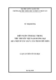 Luận án Tiến sĩ Văn học: Diễn ngôn tính dục trong tiểu thuyết Việt Nam đương đại (Qua một số tác giả và tác phẩm tiêu biểu)