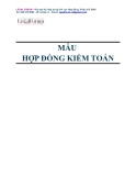 Mẫu Hợp đồng kiểm toán