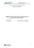 Mẫu Hợp đồng thế chấp quyền sử dụng đất và tài sản gắn liền với đất của bên vay