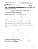 Đề thi học kì 1 môn Toán lớp 12 năm 2024-2025 có đáp án - Trường PTDTNT Tỉnh Quảng Trị