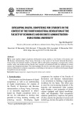 Developing digital competence for students in the context of the fourth industrial revolution at the Faculty of Economics and Business Administration - Hung Vuong University