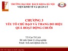 Bài giảng Quản trị chuỗi cung ứng - Chương 3: Yếu tố chủ đạo và thang đo hiệu quả hoạt động chuỗi