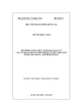 Luận văn Thạc sĩ Quản lý công: Bổ nhiệm công chức lãnh đạo, quản lý các cơ quan chuyên môn thuộc UBND huyện Bàu Bàng, tỉnh Bình Dương